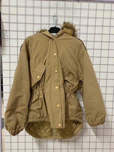 ÁO KHOÁC VÀNG THẮT EO NTKOANH