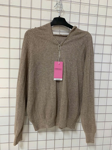 Áo Len Nâu nhạt ngực khóa NTLINH