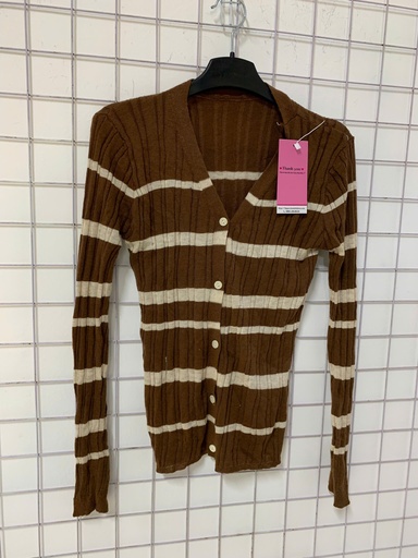 Áo Len Kẻ Ngang Cài Cúc NTLINH