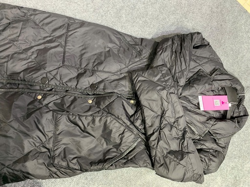 ÁO KHOÁC ĐEN BÓNG DÁNG DÀI HHIEN