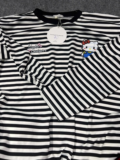 ÁO PHÔNG KẺ NGANG ĐEN TRẮNG HaboSaigon THUYII