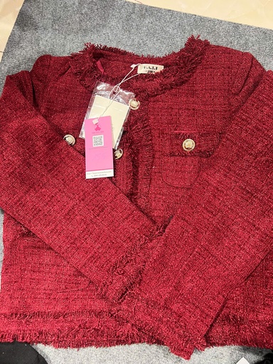 ÁO KHOÁC ĐỎ TÚI NGỰC HATTDESIGN THUYII