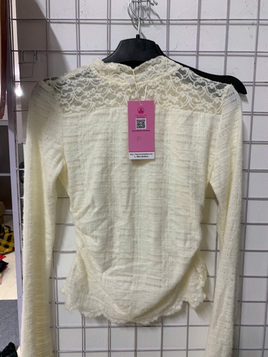 ÁO LEN MỎNG KEM SỮA REN VAI NTMTHUY