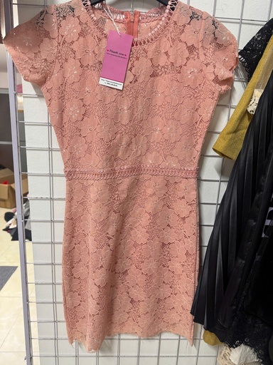 VÁY HỒNG CAM ĐẤT HOA NỔI OANH