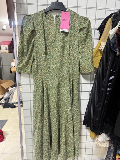 VÁY HOA LÁ XANH LI TI OANH