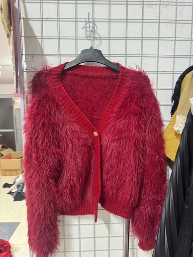 ÁO KHOÁC LÔNG ĐỎ 3CÚC VÀNG OANH