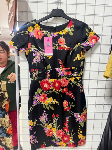 VÁY HOA CỎ DBLANC GIẢ THẮT EO OANH