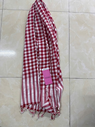 KHĂN CARO ĐỎ TRẮNG OANH