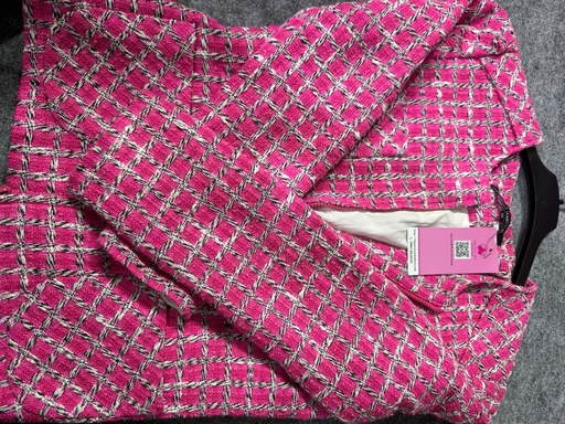 ÁO DẠ NGÁN HỒNG KẺ LINH85