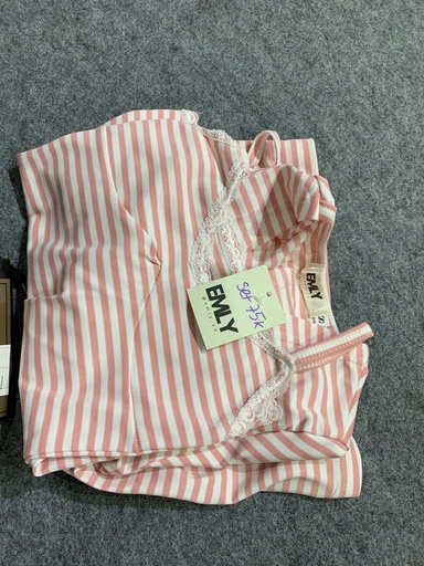 ÁO DÂY KẺ HỒNG KÈM ÁO KHOÁC NGOÀI NDUNG