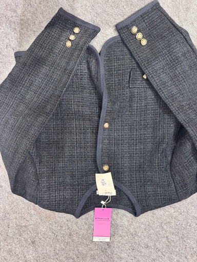 ÁO KHOÁC DẠ XANH CÚC VÀNG THUYIII