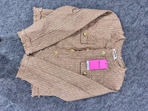 ÁO KHOÁC DẠ NÂU CÚC VÀNG THUYIII