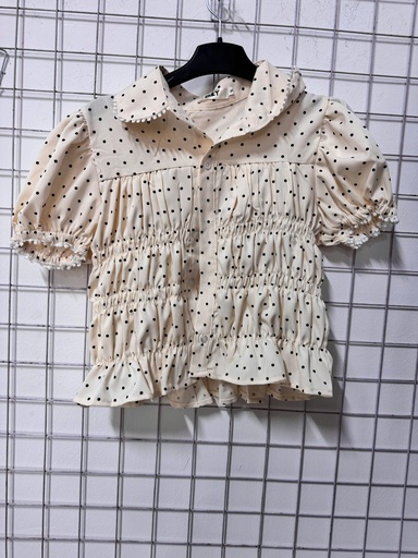 ÁO SƠMI CHẤM BI KEM THUYII