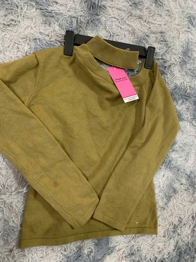 ÁO LEN XANH REU HỞ CỔ UYEN