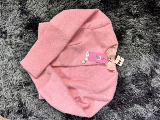 ÁO KHOÁC HỒNG LÔNG THỎ THUY