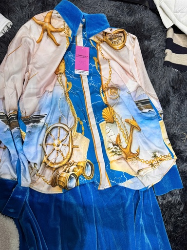 SET BỘ NHUNG XANH THUY