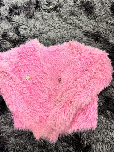 ÁO LEN LÔNG HỒNG 