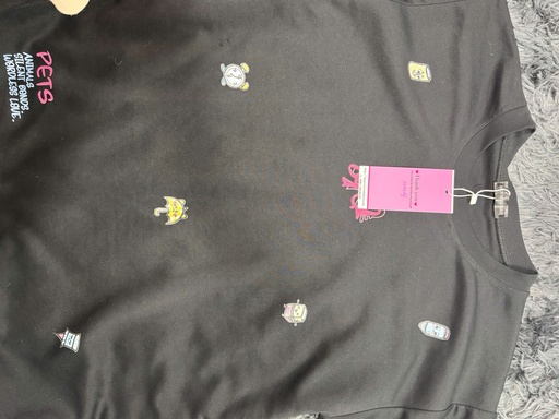 ÁO PHÔNG ĐEN CỘC TAY H.ANH