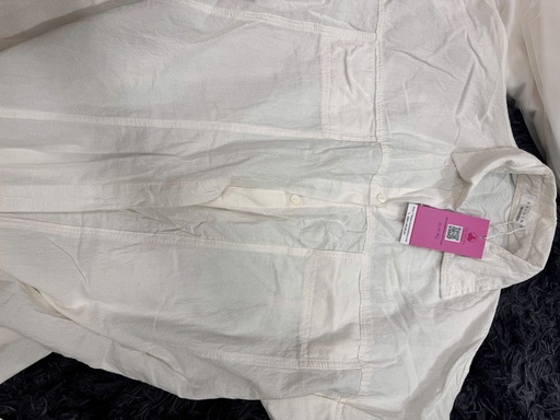 ÁO SƠMI TRẮNG DÁNG DÀI H.