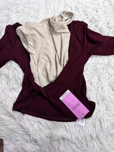 SET ÁO LEN ĐỎ KÈM ÁO SÁT NÁCH KEM THAO