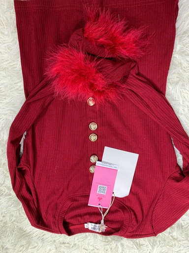 ÁO LEN ĐỎ TAY LÔNG THUY