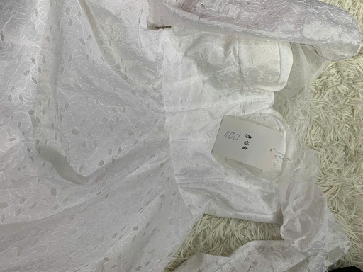 VÁY REN TRẮNG HỞ CỔ THUY