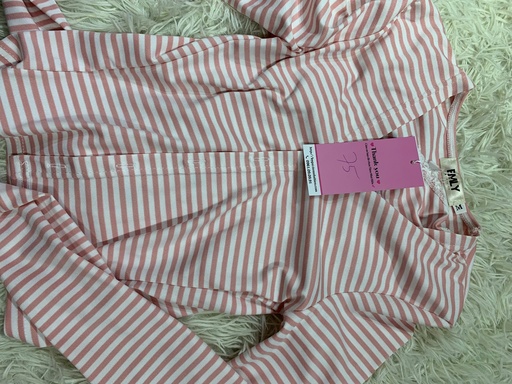 ÁO 2 DÂY HỒNG KẺ KÈM ÁO KHOÁC NGOÀI THUY