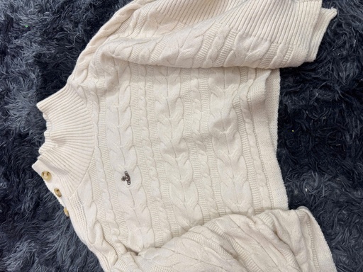 ÁO LEN TRẮNG ĐING ĐÁ THAM