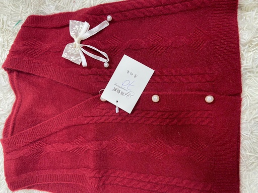 ÁO LEN GILE ĐỎ NƠ THUY