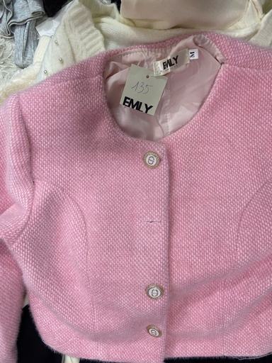 ÁO KHOÁC HỒNG LÔNG THỎ THUY