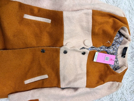 ÁO DẠ NÂU MIX TRẮNG HA