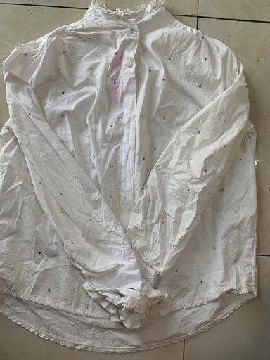 ÁO SƠMI TRẮNG ĐÍNH ĐÁ THUY