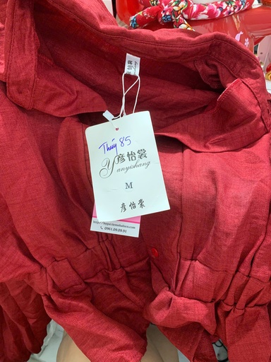 ÁO SƠMI ĐỎ NHÚN EO THUY