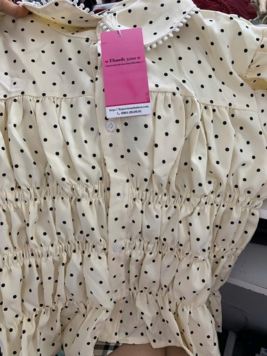 ÁO SƠMI KEM CHẤM BI THUY