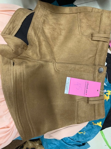 QUẦN SOOC NÂU ĐÔI ĐỈA THUY