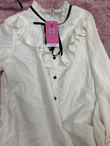 ÁO SƠMI TRẮNG CỔ BÈO T.LINH