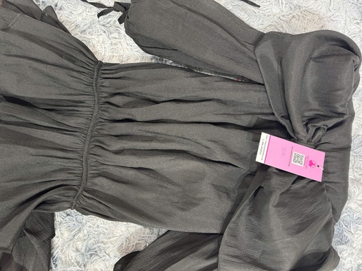 VÁY VOAN ĐEN HOA NGỰC DIEU