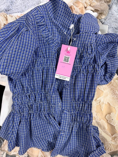 ÁO ĐIỆU XANH KẺ DIEU