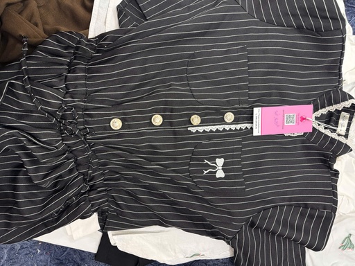 ST VÁY-ÁO XANH KẺ THAO