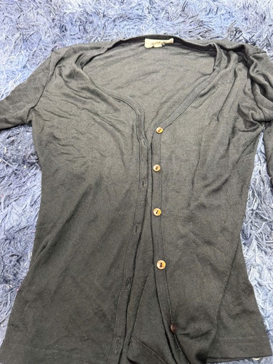 ÁO KHOÁC ĐEN MỎNG CÓ CÚC HA