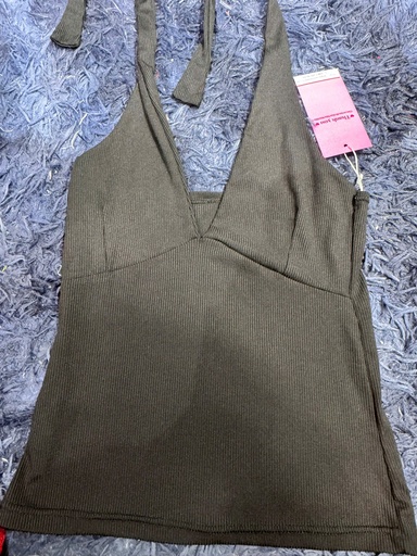 ÁO 2 DÂY ĐEN BUỘC CỔ HA