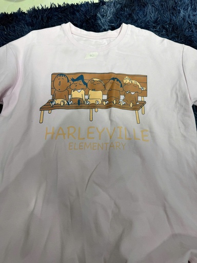 ÁO PHÔNG TRẮNG HỌA TIẾT NHÍ NHẢNH VY