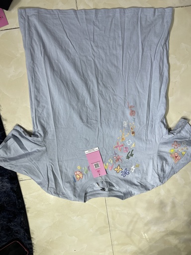 ÁO CỘC TAY XANH DƯƠNG TIEN