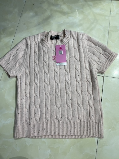 ÁO CỘC TAY HỒNG MUỐI TIÊU TIEN