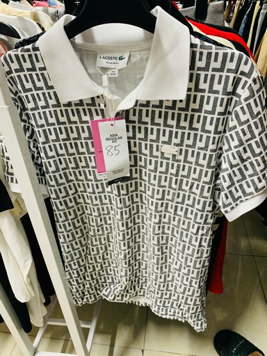 ÁO PHÔNG LACOTE TRẮNG KẺ Ô THUY