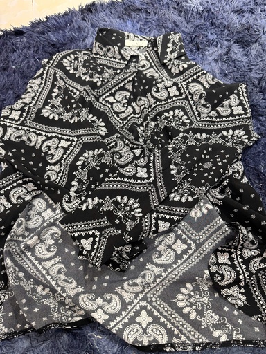 ÁO SƠMI ĐEN TRẮNG KIỂU NMPHUONG