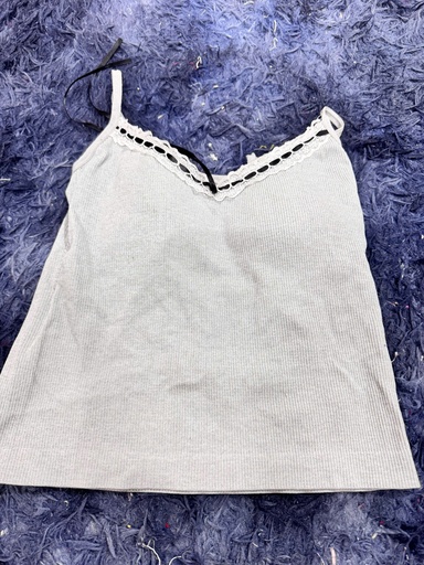 ÁO 2 DÂY TRẮNG REN ĐEN CÓ MÚT NGỰC NMPHUONG