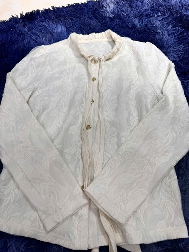 ÁO SƠMI TRẮNG ĐŨI BUỘC CỔ NMPHUONG