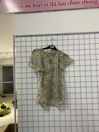 áo cộc tay xanh min tay cánh tiên