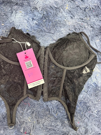 ÁO 2 DÂY ĐEN REN YEN